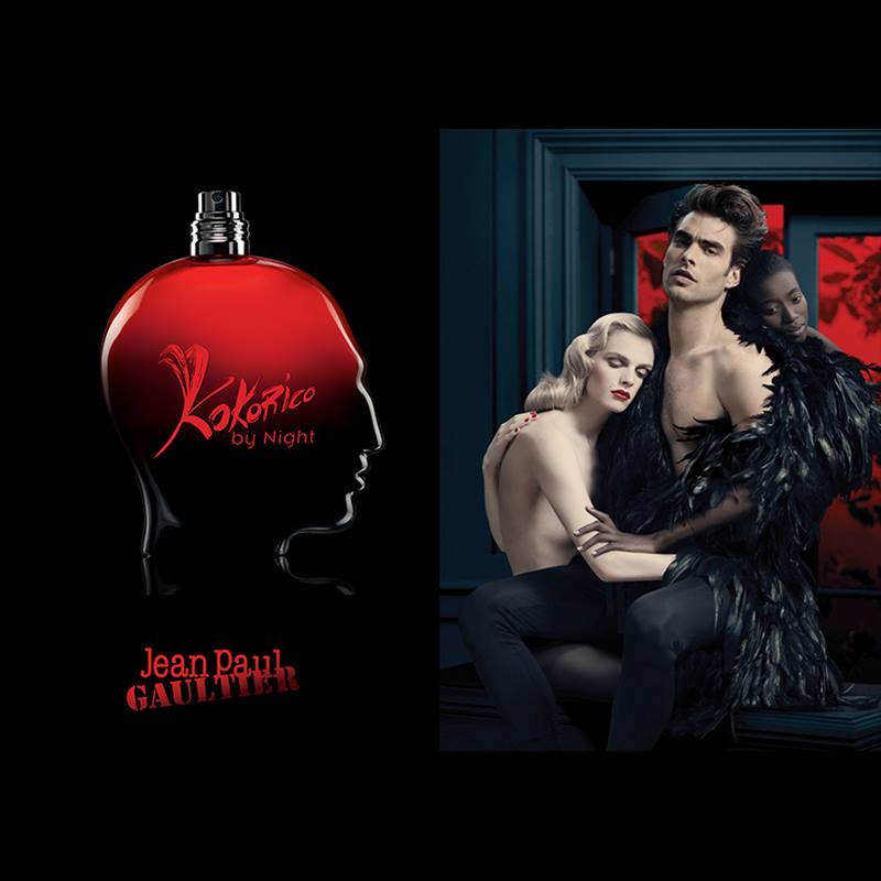 Antoaneta-Kokorico by Night Jean Paul Gaultier for men reklam afişi k.jpg