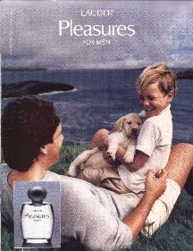 Estée Lauder - Pleasures For Men for men erkek deniz baba çocuk afiş reklam.jpg