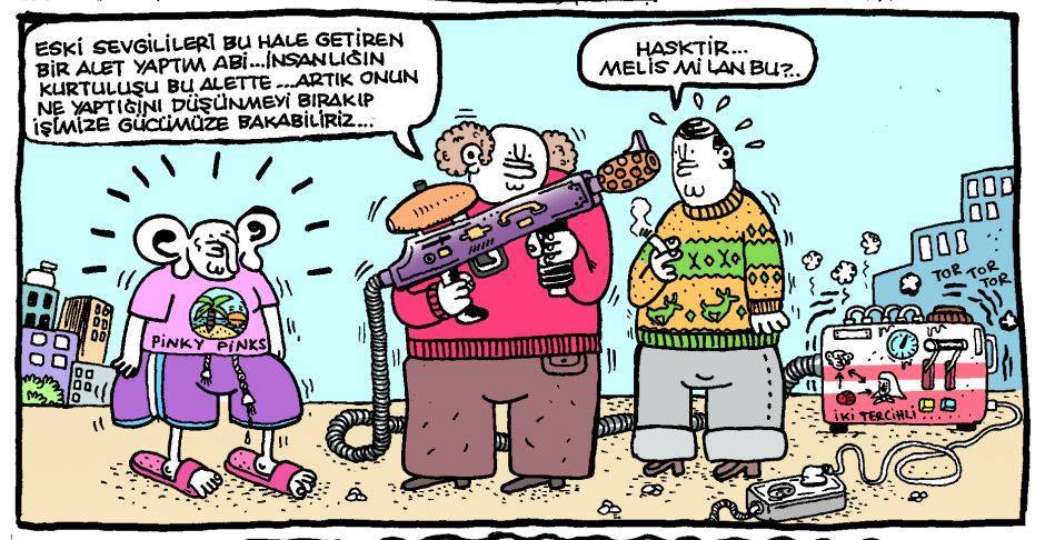 sevgiliyi çirkinleştirip işine gücüne rahat bakma aleti karikatür baykalbul.jpg